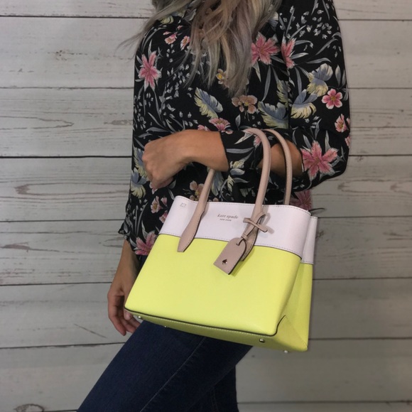 eva colorblock small top zip satchel
